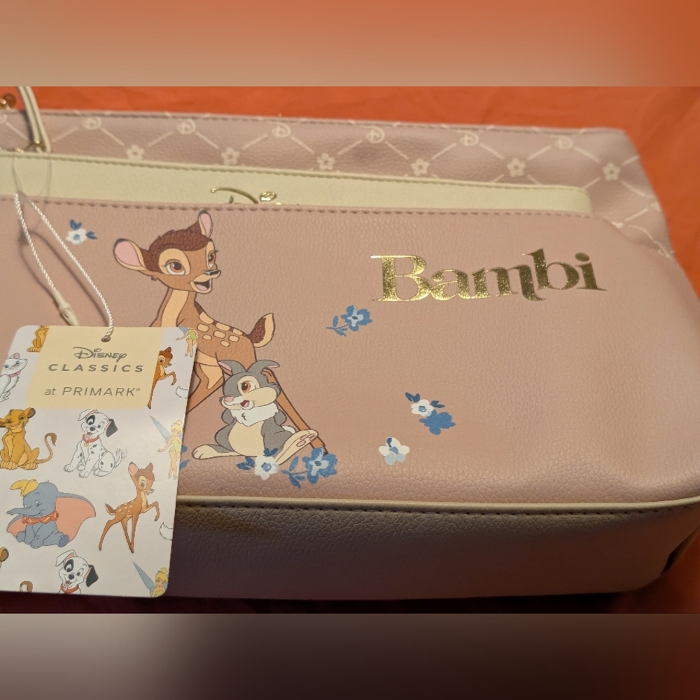 New Bambi two piece cosmetic makeup bag set